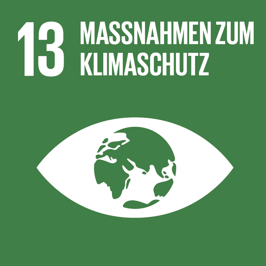 Logo des UN-Nachhaltigkeitsziels 13: Maßnahmen zum Klimaschutz